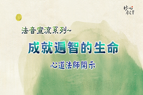 心道法师有声开示 — 成就遍智的生命